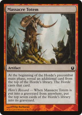 Massacre Totem card from Hero's Path Promos