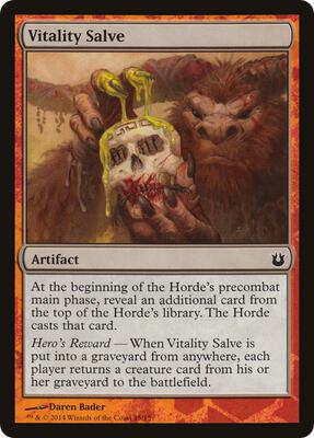 Vitality Salve card from Hero's Path Promos
