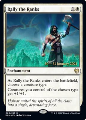 Rally the Ranks card from Prerelease Cards