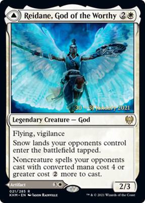 Reidane, God of the Worthy card from Prerelease Cards