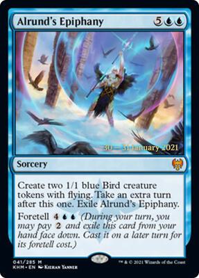 Alrund's Epiphany card from Prerelease Cards