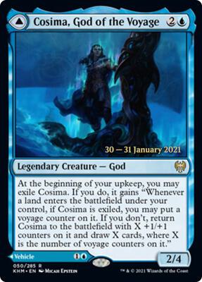 Cosima, God of the Voyage card from Prerelease Cards