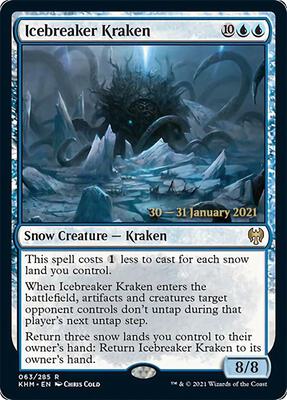 Icebreaker Kraken card from Prerelease Cards