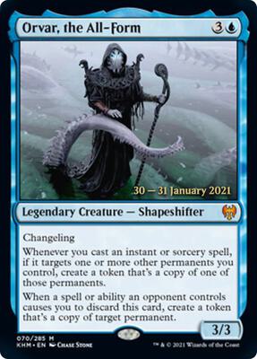 Orvar, the All-Form card from Prerelease Cards