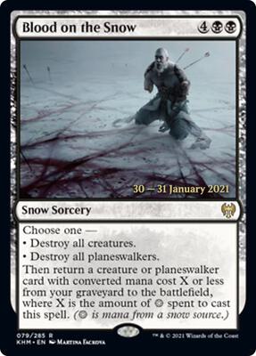 Blood on the Snow card from Prerelease Cards