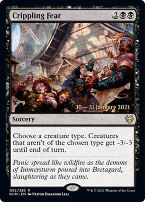 Crippling Fear card from Prerelease Cards