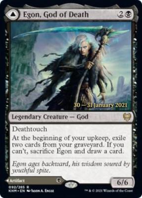 Egon, God of Death card from Prerelease Cards