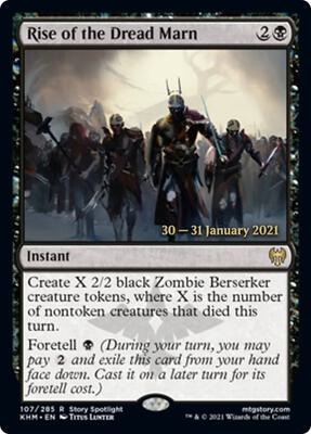 Rise of the Dread Marn card from Prerelease Cards