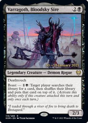 Varragoth, Bloodsky Sire card from Prerelease Cards