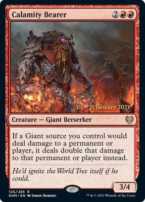 Calamity Bearer card from Prerelease Cards