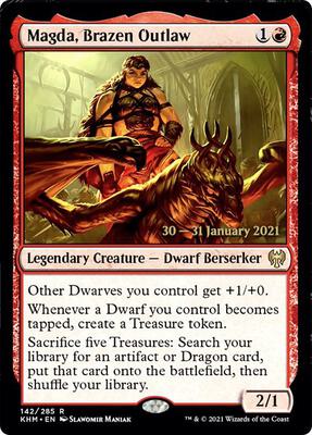 Magda, Brazen Outlaw card from Prerelease Cards