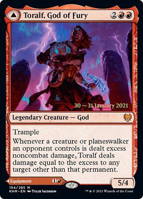 Toralf, God of Fury card from Prerelease Cards