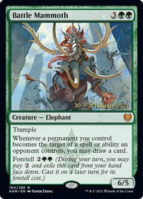 Battle Mammoth card from Prerelease Cards