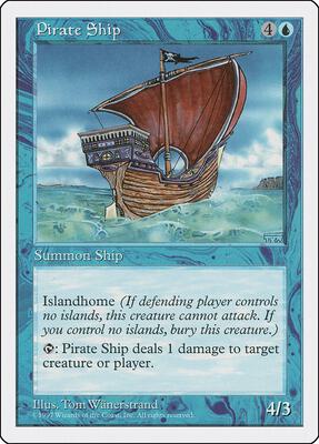 Pirate Ship card from Fifth Edition