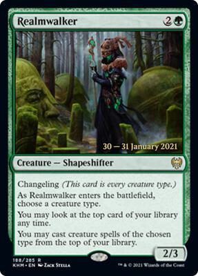 Realmwalker card from Prerelease Cards
