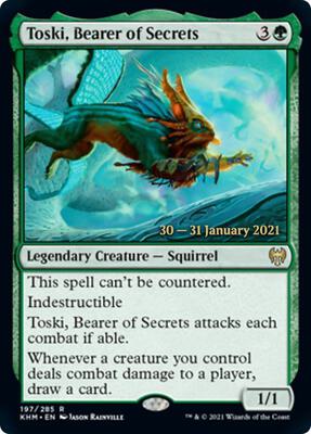 Toski, Bearer of Secrets card from Prerelease Cards