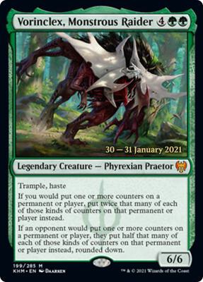 Vorinclex, Monstrous Raider card from Prerelease Cards