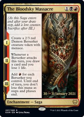 The Bloodsky Massacre card from Prerelease Cards