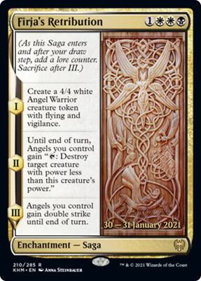Firja's Retribution card from Prerelease Cards