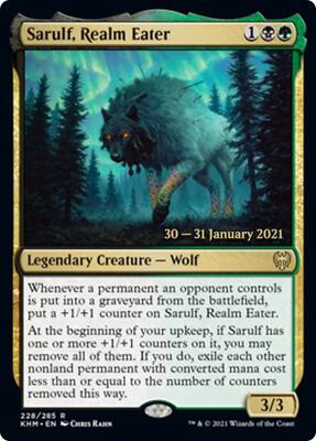 Sarulf, Realm Eater card from Prerelease Cards