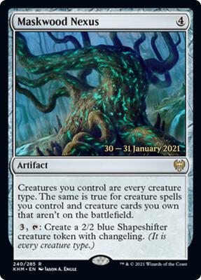 Maskwood Nexus card from Prerelease Cards