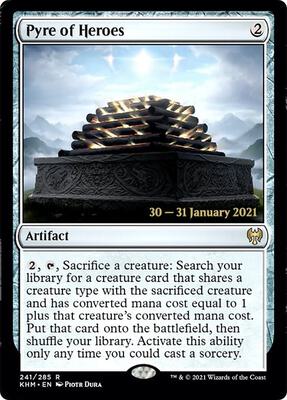 Pyre of Heroes card from Prerelease Cards