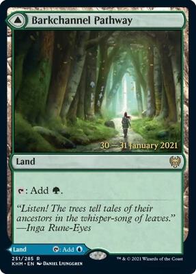 Barkchannel Pathway card from Prerelease Cards