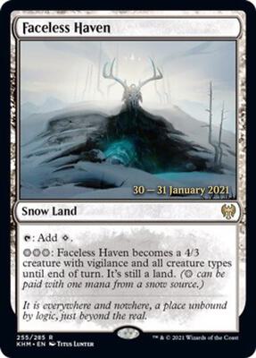 Faceless Haven card from Prerelease Cards