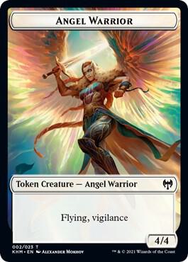 Angel Warrior Token card from Kaldheim