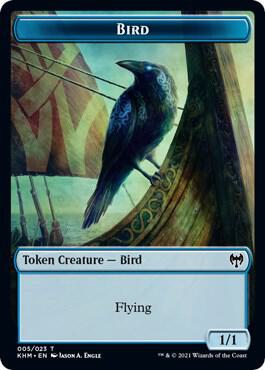 Bird Token card from Kaldheim