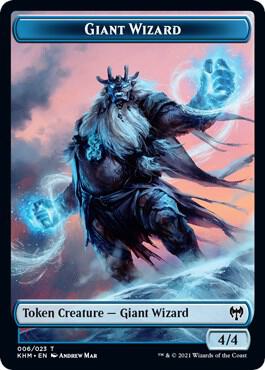 Giant Wizard Token card from Kaldheim