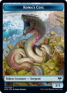 Koma's Coil Token card from Kaldheim
