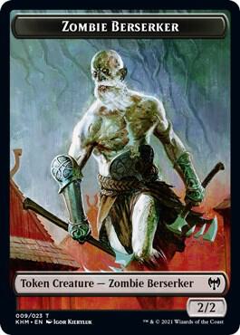 Zombie Berserker Token card from Kaldheim