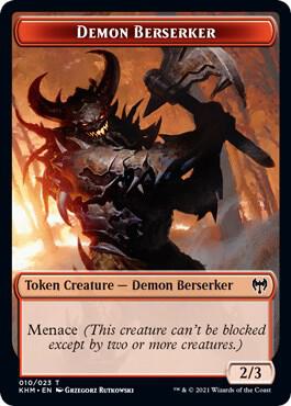 Demon Berserker Token card from Kaldheim