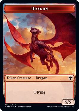 Dragon Token card from Kaldheim