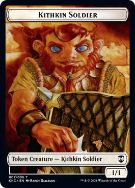 Kithkin Soldier // Pegasus Double-Sided Token card from Commander: Kaldheim