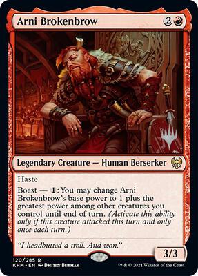 Arni Brokenbrow card from Promo Pack: Kaldheim