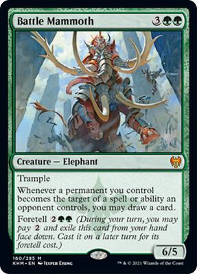 Battle Mammoth card from Promo Pack: Kaldheim