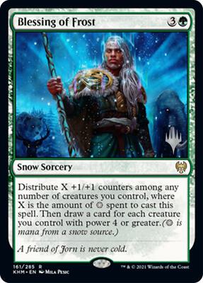 Blessing of Frost card from Promo Pack: Kaldheim