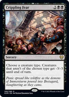 Crippling Fear card from Promo Pack: Kaldheim