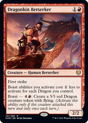 Dragonkin Berserker card from Promo Pack: Kaldheim