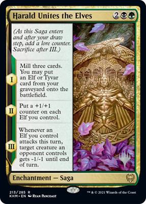 Harald Unites the Elves card from Promo Pack: Kaldheim