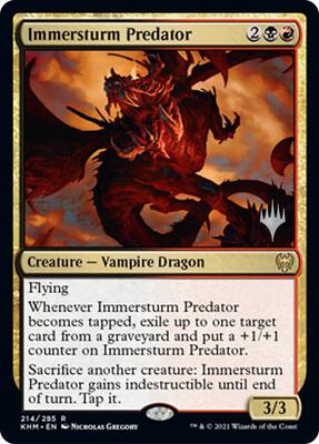 Immersturm Predator card from Promo Pack: Kaldheim