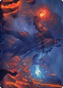 Aegar, the Freezing Flame Art Card card from Art Series: Kaldheim