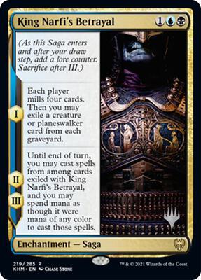 King Narfi's Betrayal card from Promo Pack: Kaldheim