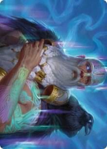 Alrund, God of the Cosmos Art Card card from Art Series: Kaldheim