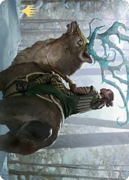 Boreal Outrider Art Card (Gold-Stamped Signature) card from Art Series: Kaldheim