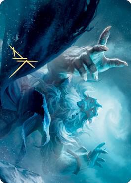 Cyclone Summoner Art Card (Gold-Stamped Signature) card from Art Series: Kaldheim