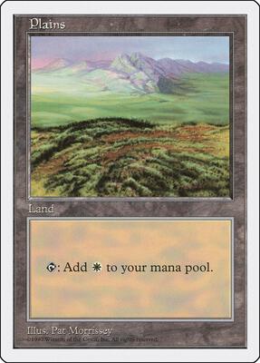 Plains (433) card from Fifth Edition