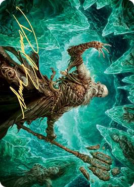 Draugr Necromancer Art Card (Gold-Stamped Signature) card from Art Series: Kaldheim